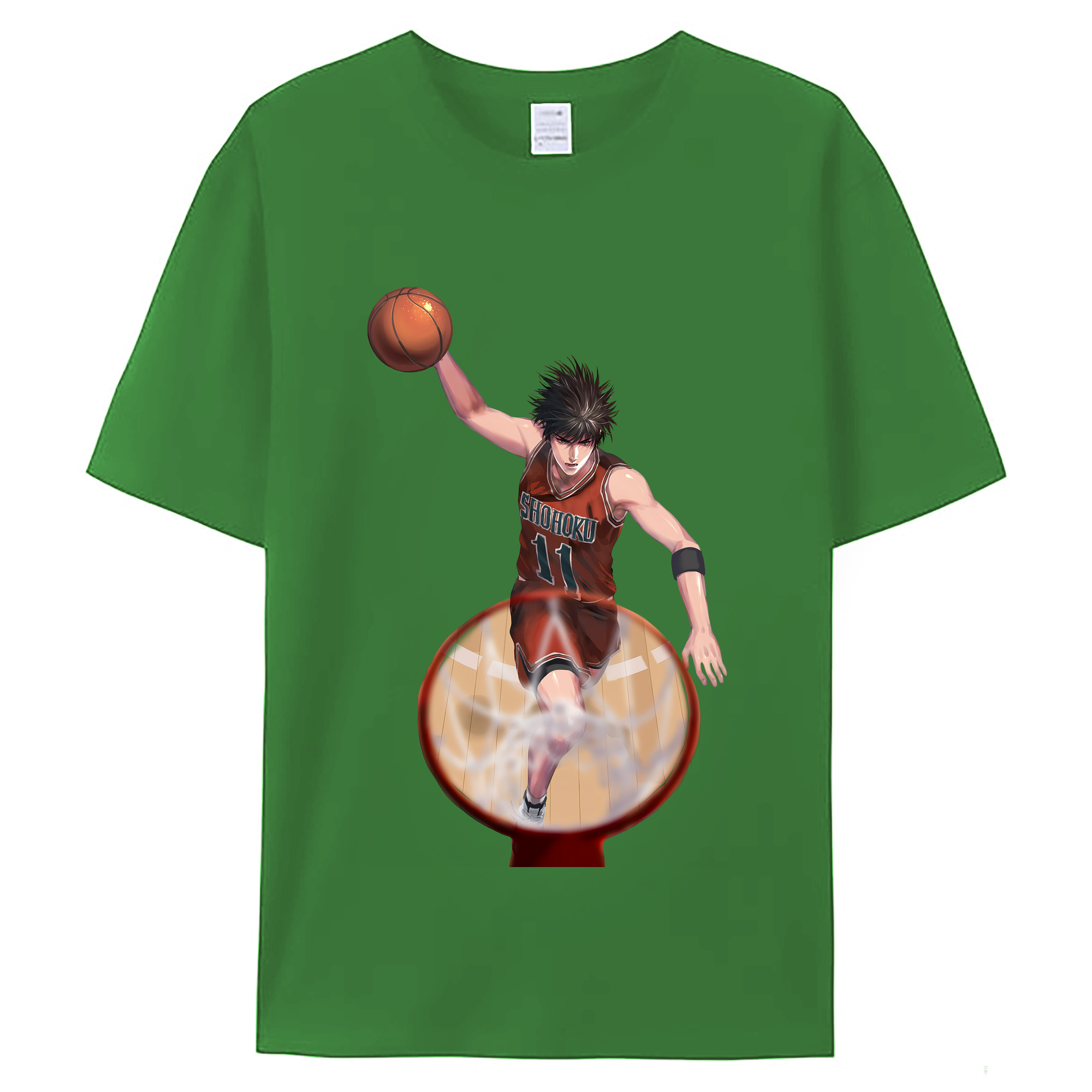 （画像用） SLAM DUNK／スラムダンク レディースカジュアルプリントTシャツ（綿100％）